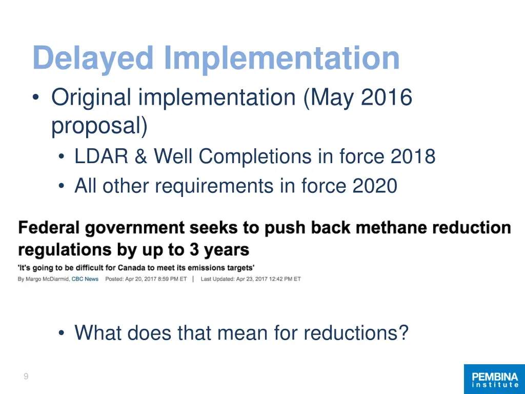 delayed implementation original implementation