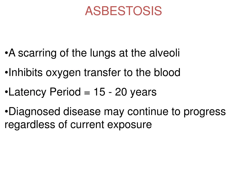 asbestosis