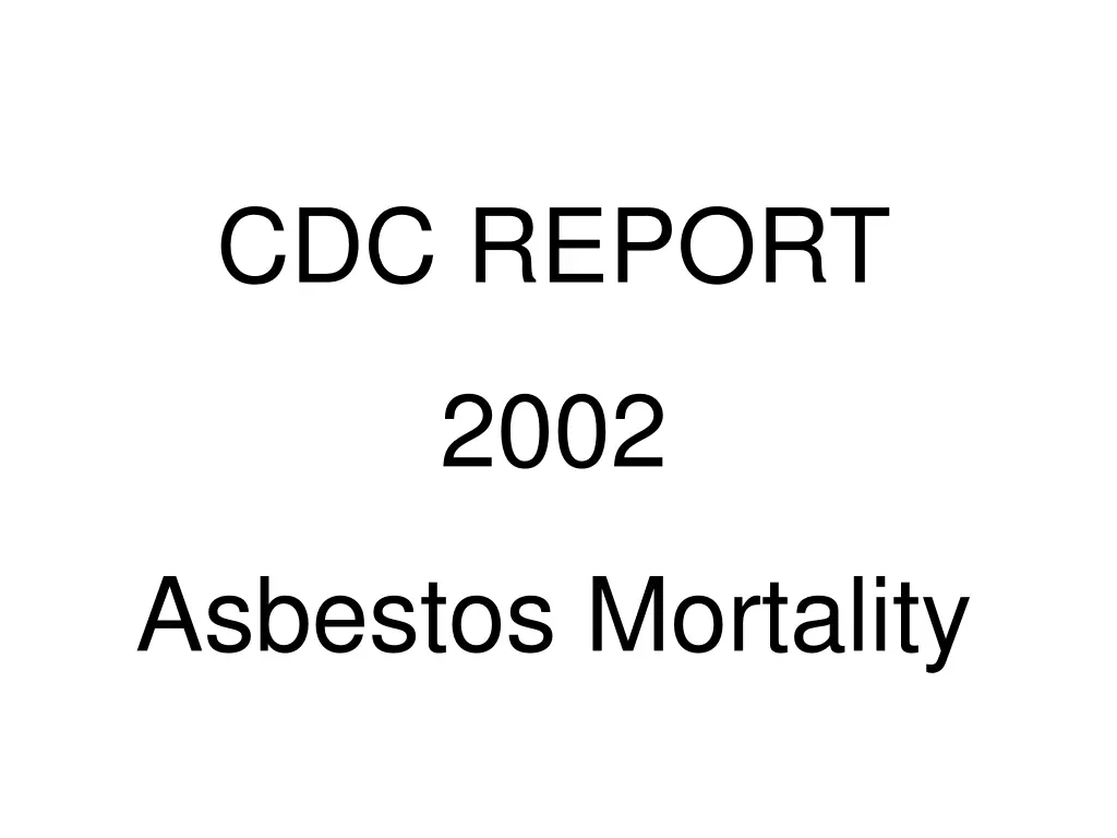 cdc report