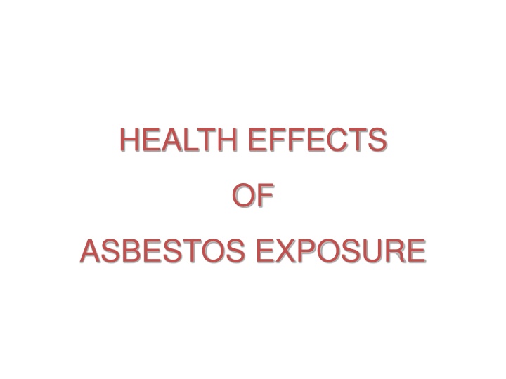 health effects