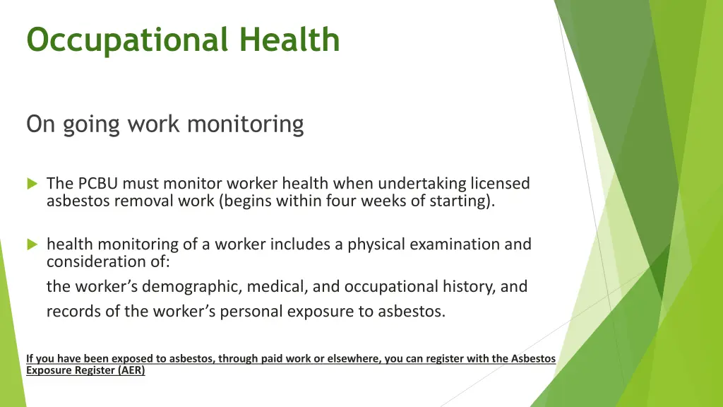 occupational health