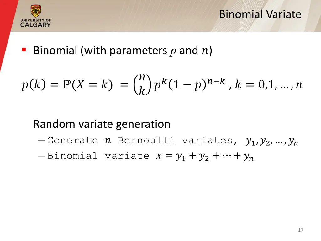 binomial variate