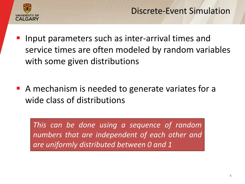 discrete event simulation