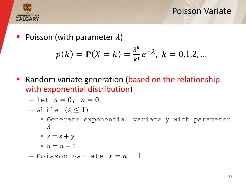 poisson variate