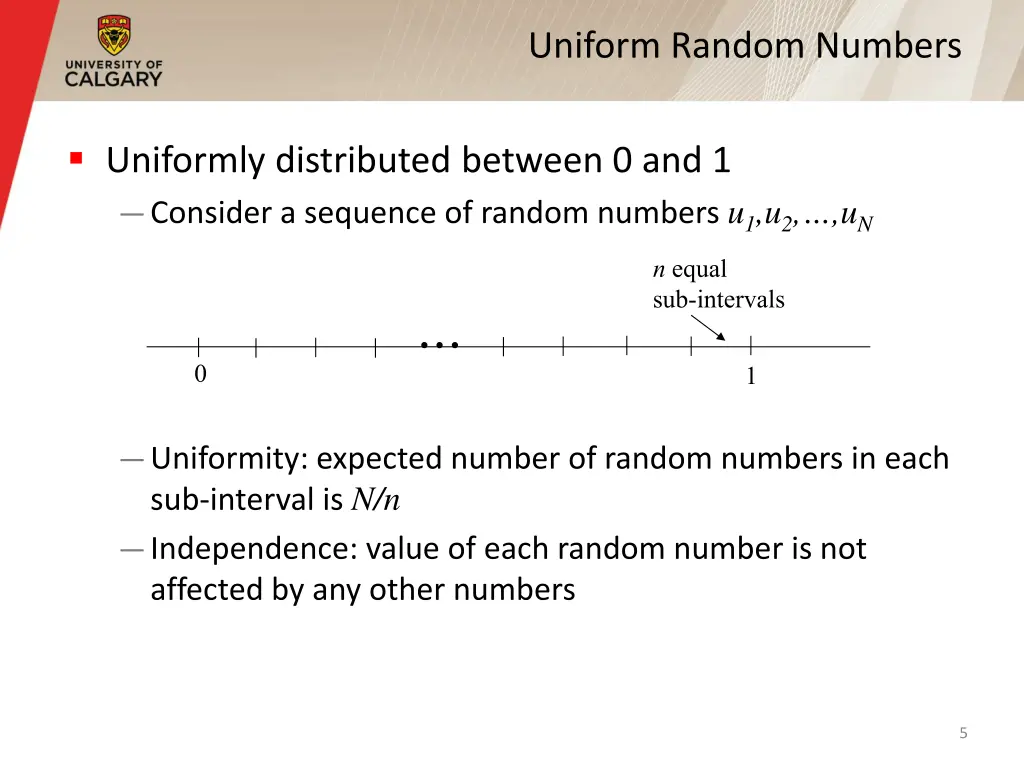 uniform random numbers