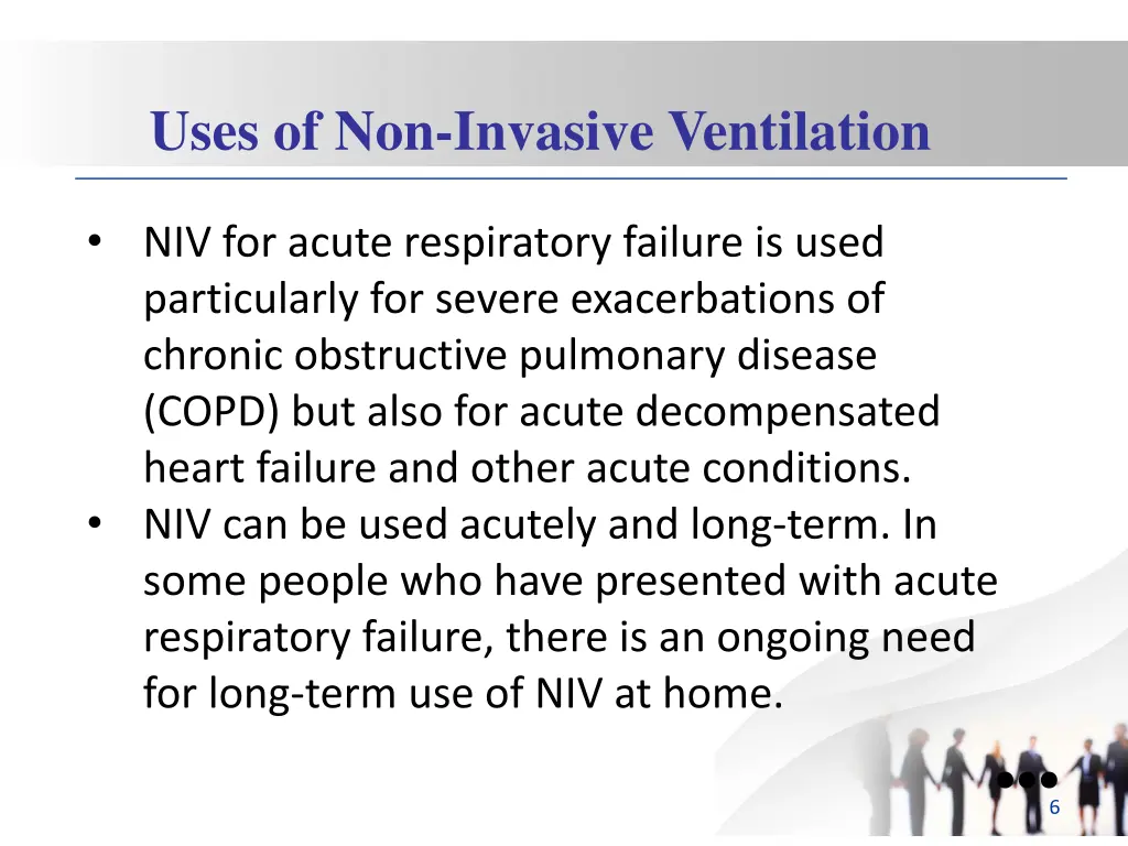 uses of non invasive ventilation