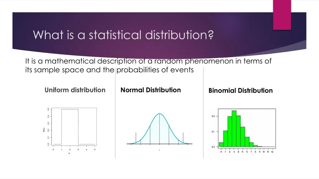 what is a statistical distribution