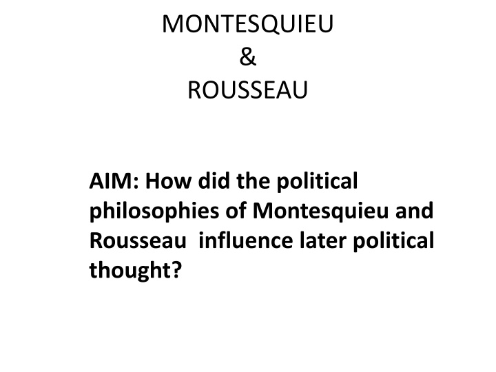 montesquieu rousseau