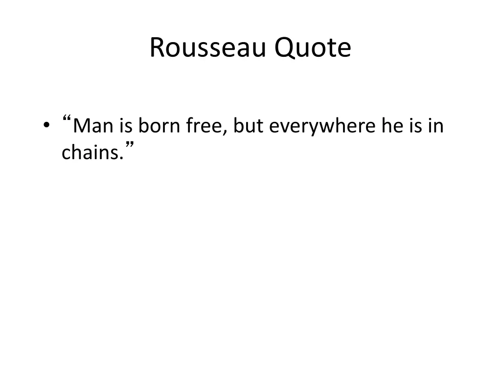 rousseau quote