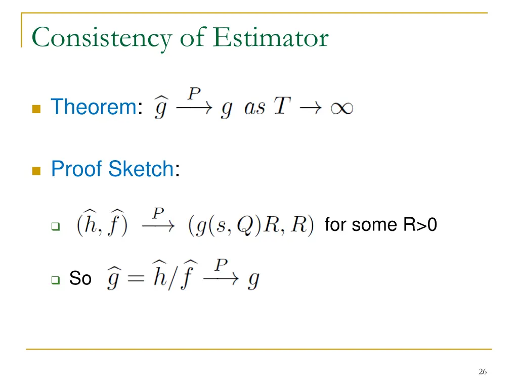 consistency of estimator 3