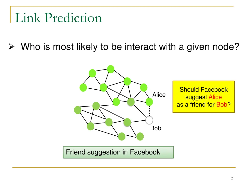 link prediction