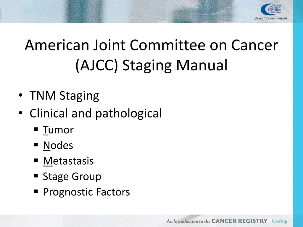 american joint committee on cancer ajcc staging