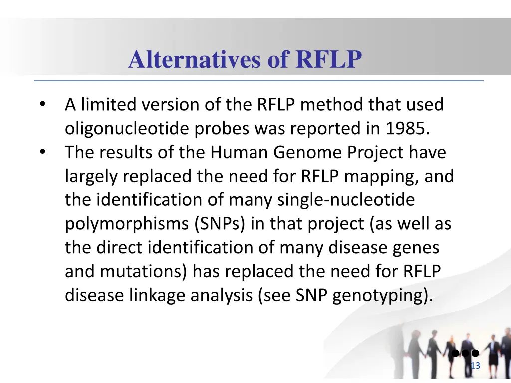 alternatives of rflp 1
