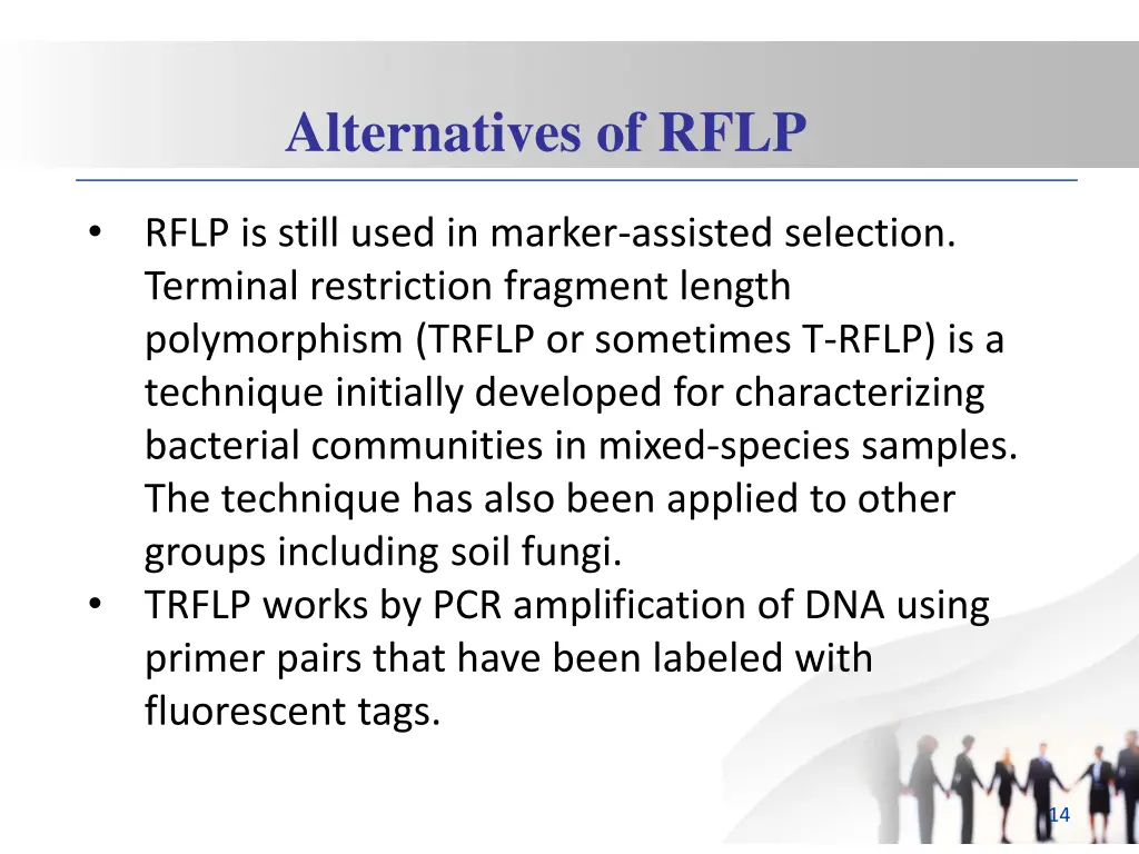 alternatives of rflp 2