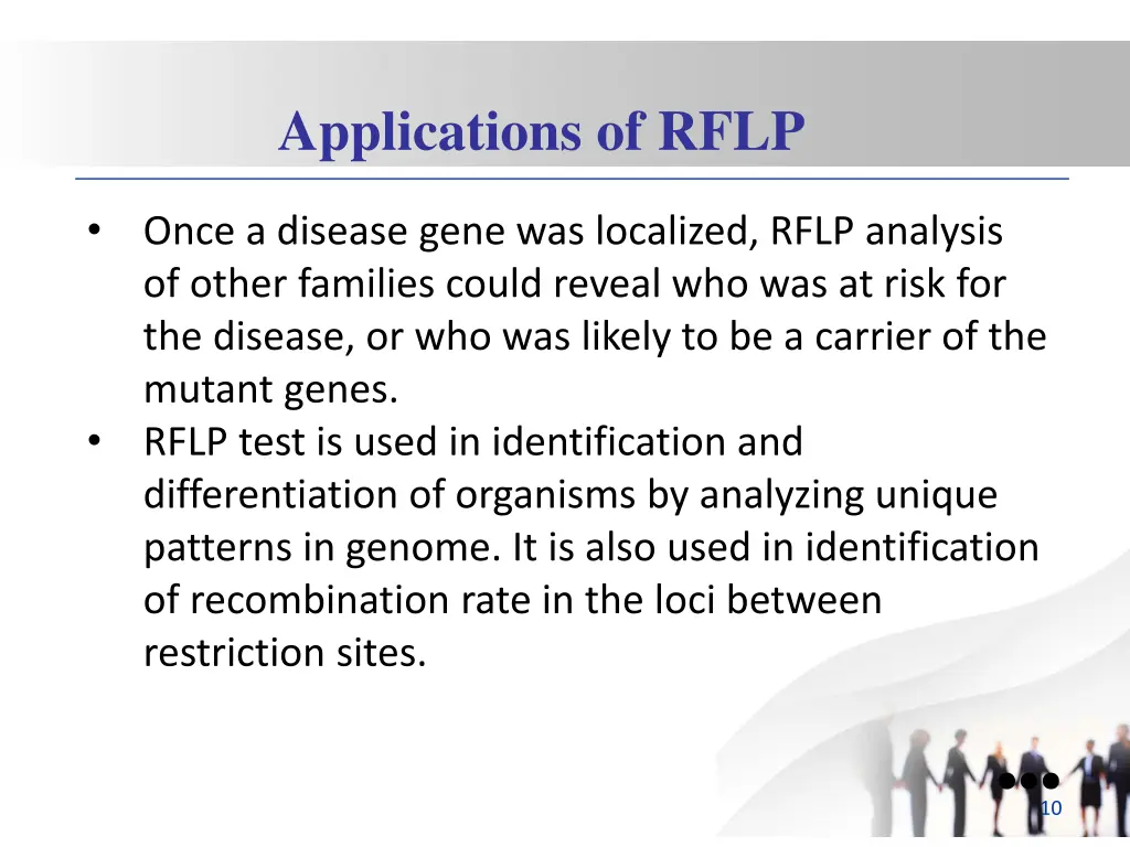 applications of rflp 1