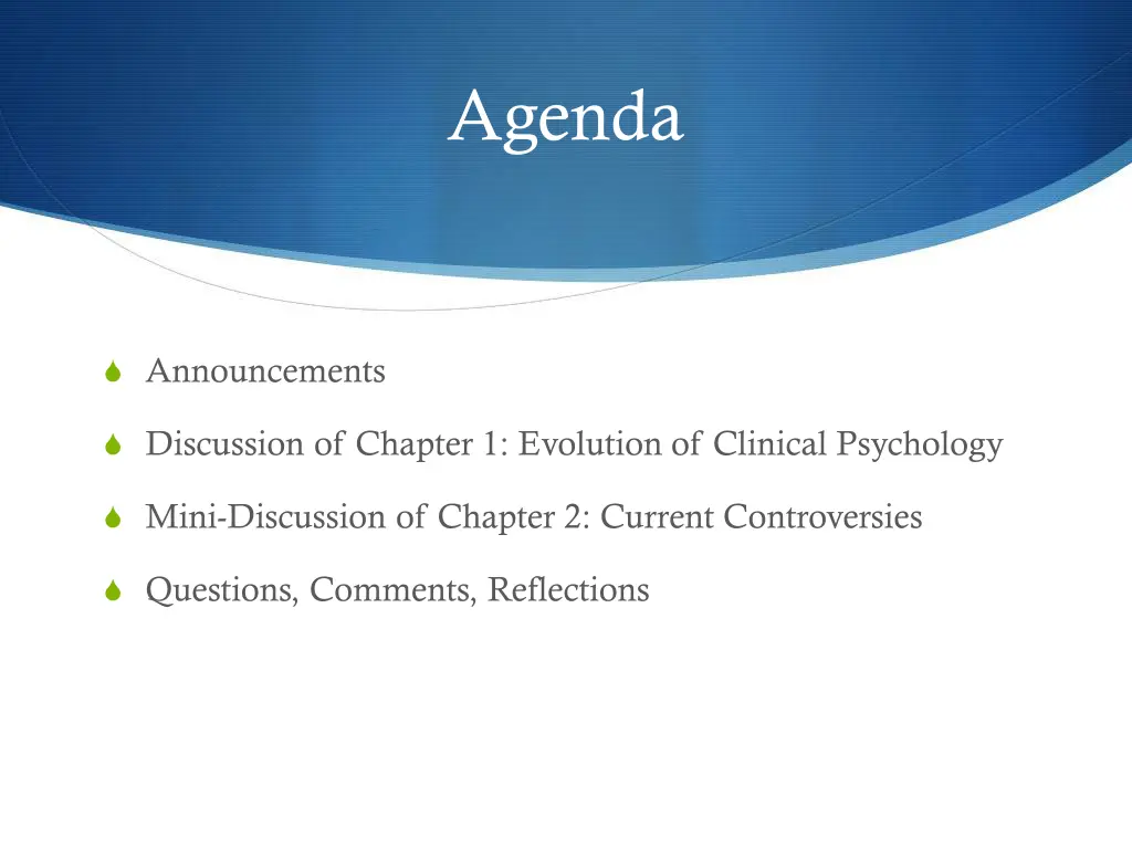 agenda