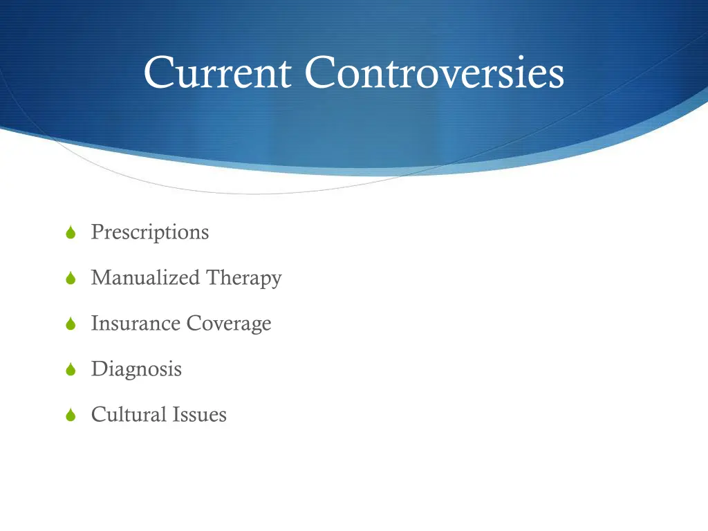 current controversies