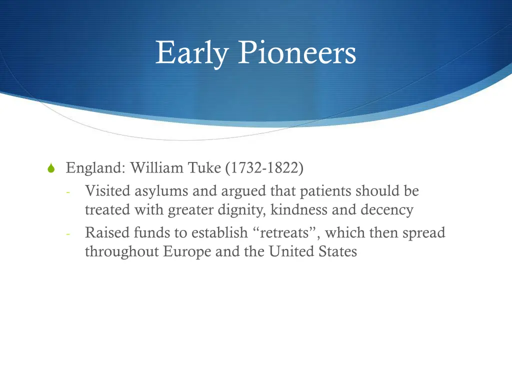 early pioneers 1