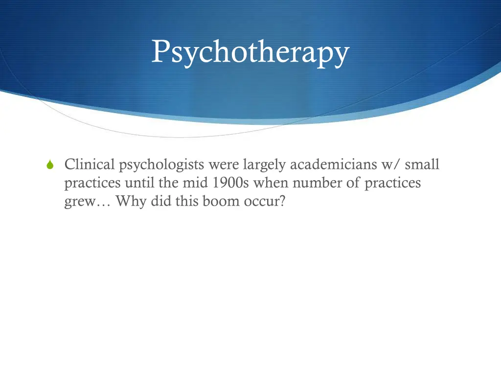 psychotherapy