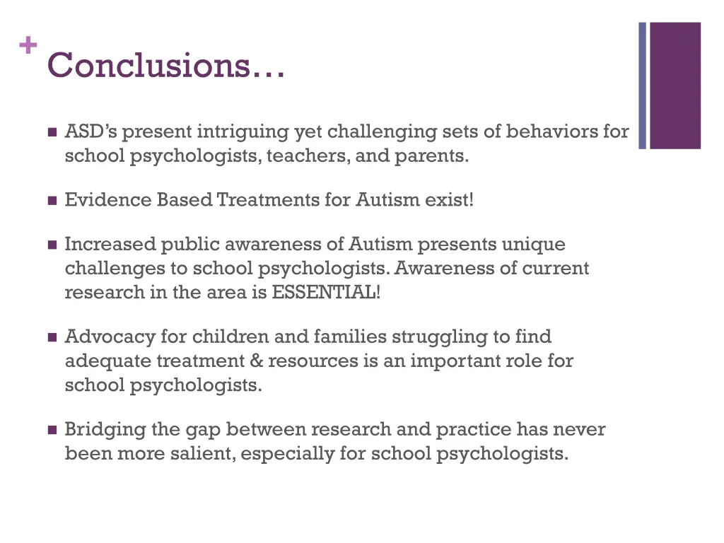 conclusions