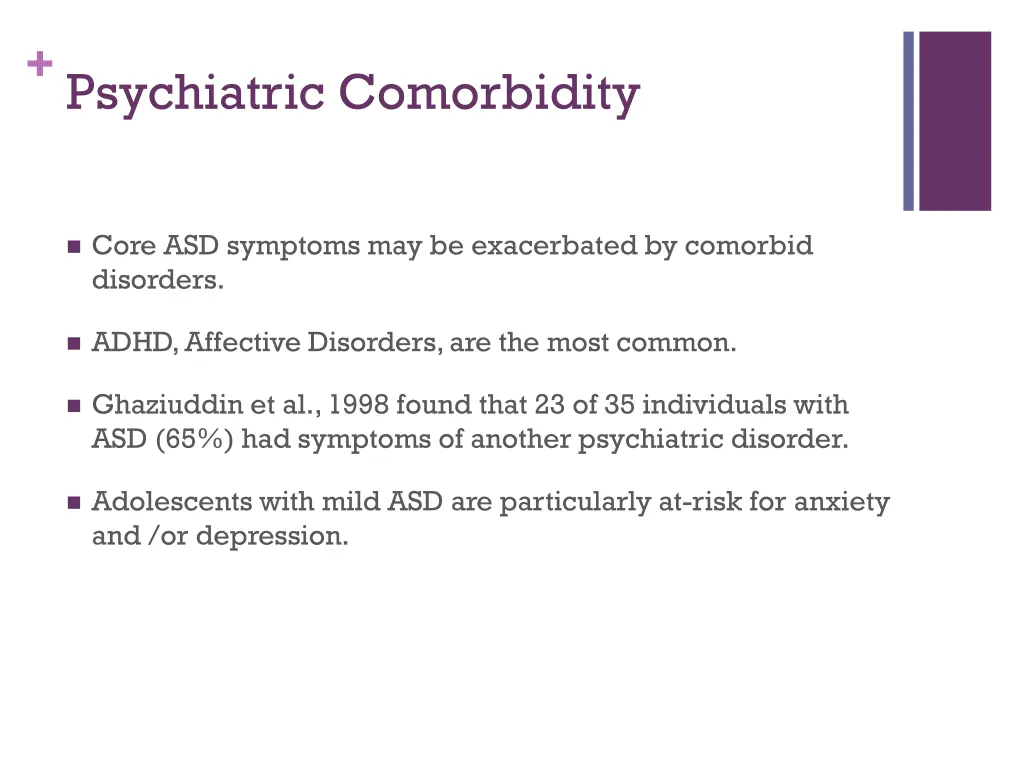 psychiatric comorbidity