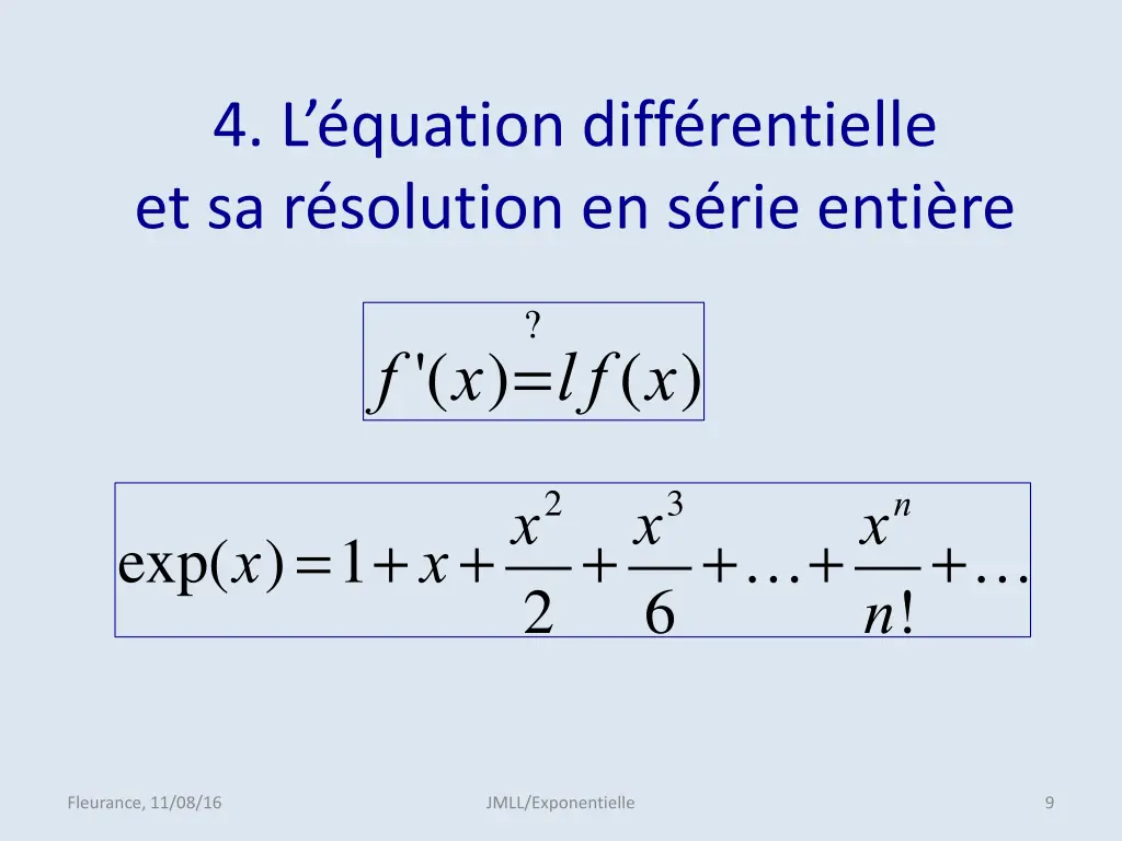 4 l quation diff rentielle et sa r solution