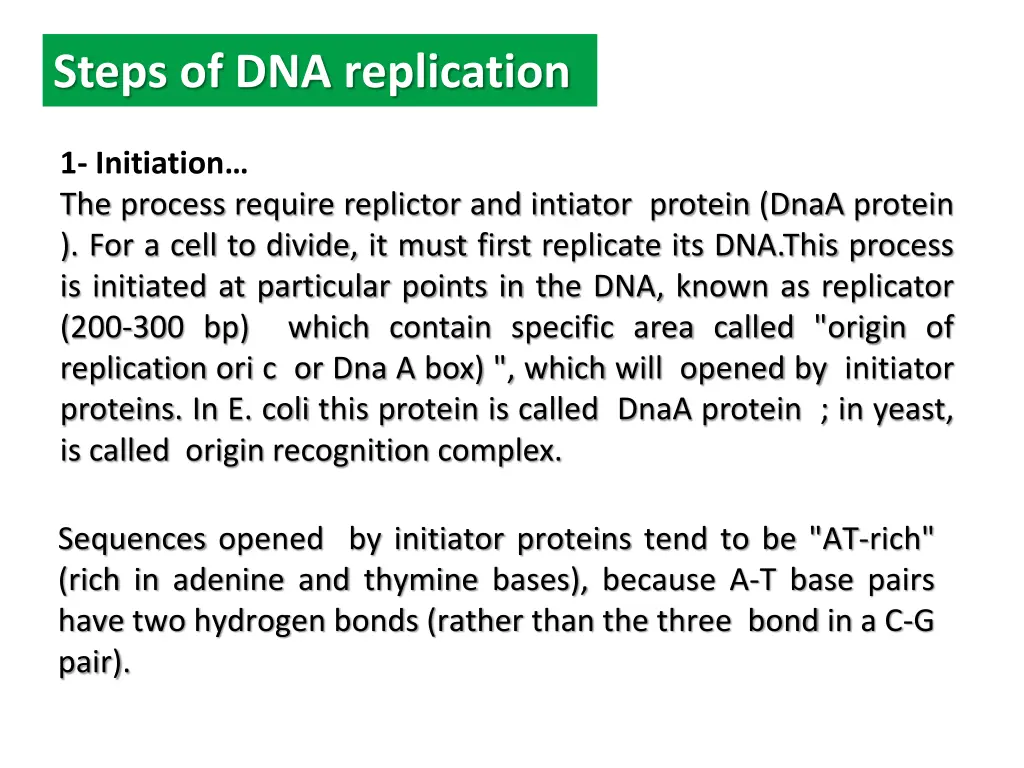 steps of dna replication