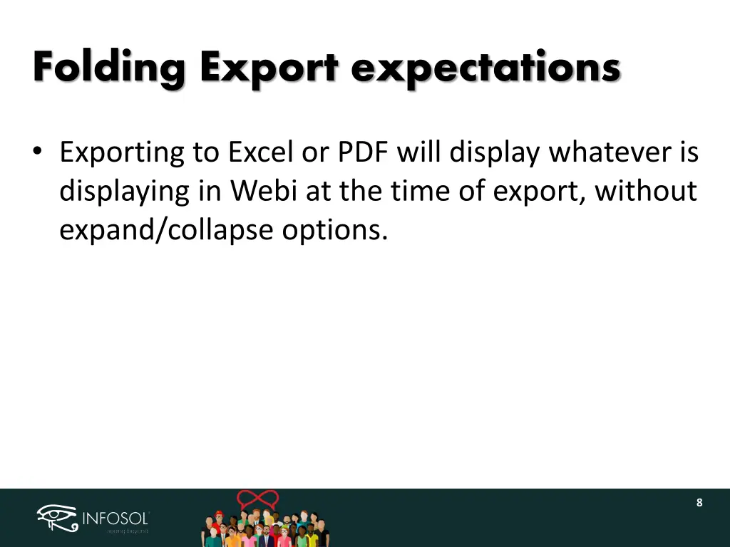 folding export expectations