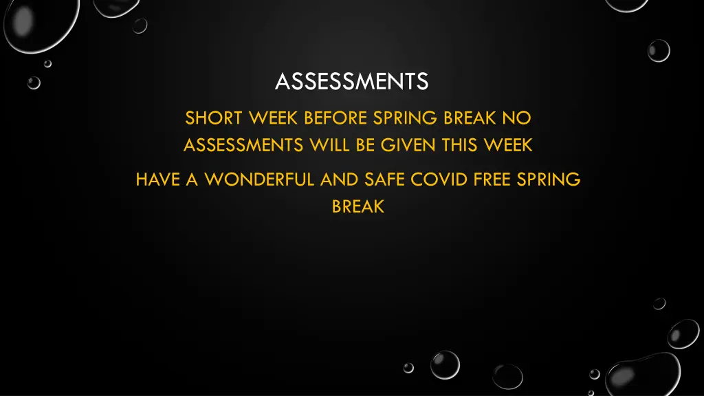 assessments