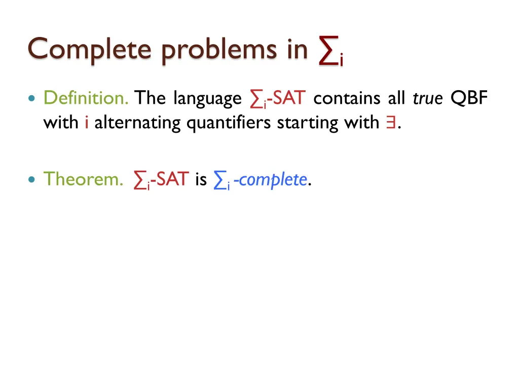 complete problems in i 1