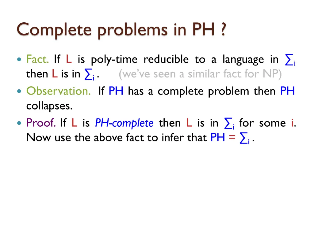 complete problems in ph 2