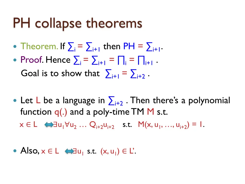 ph collapse theorems 10