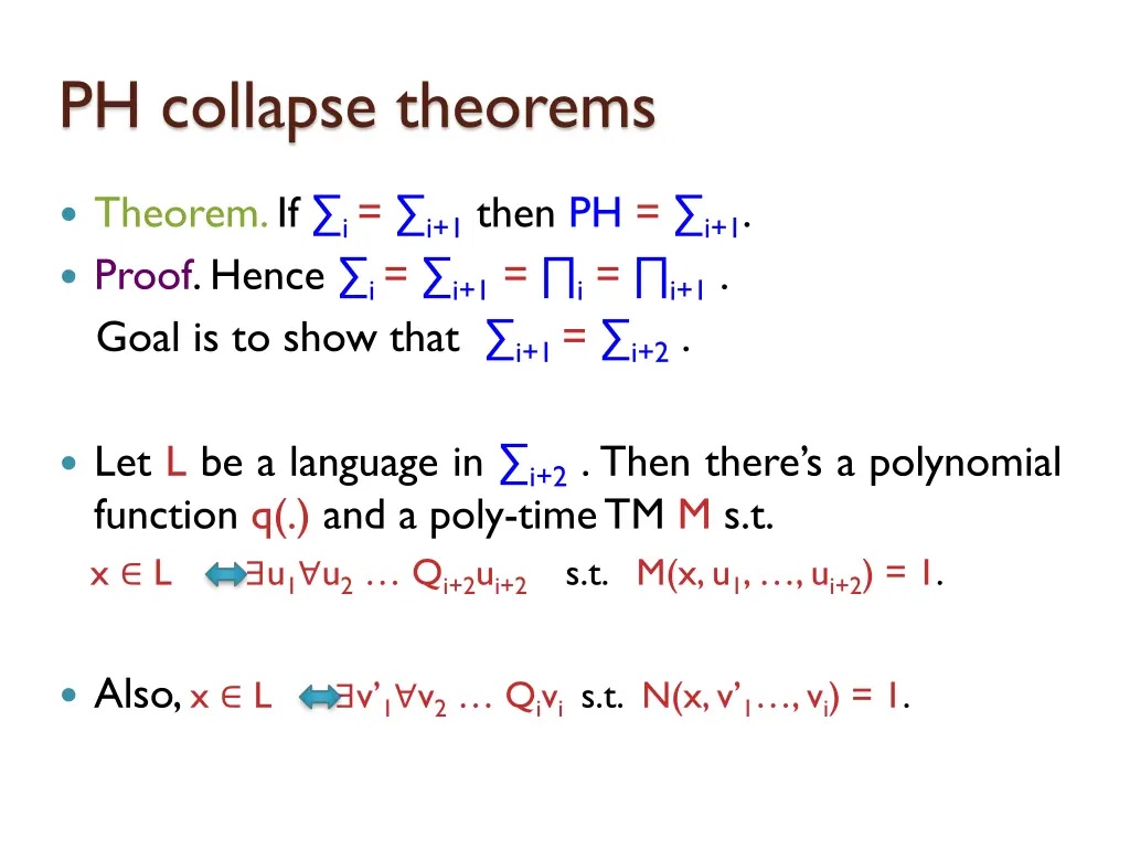 ph collapse theorems 13