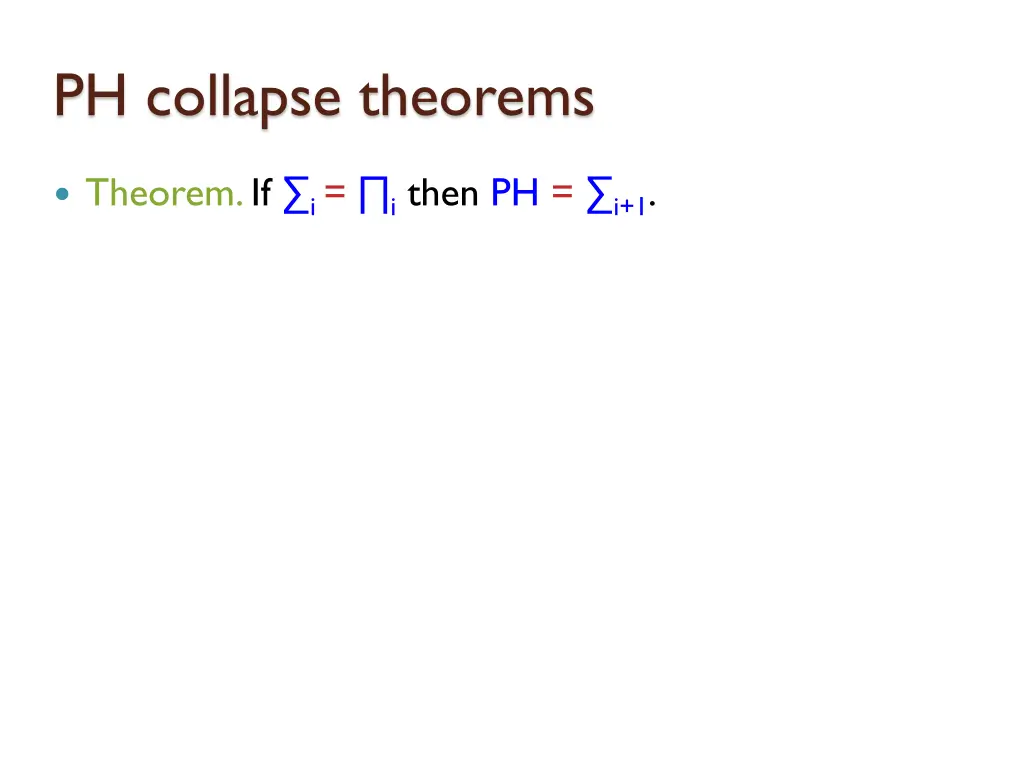 ph collapse theorems 15
