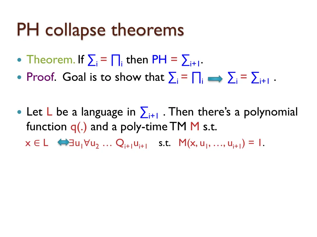 ph collapse theorems 17