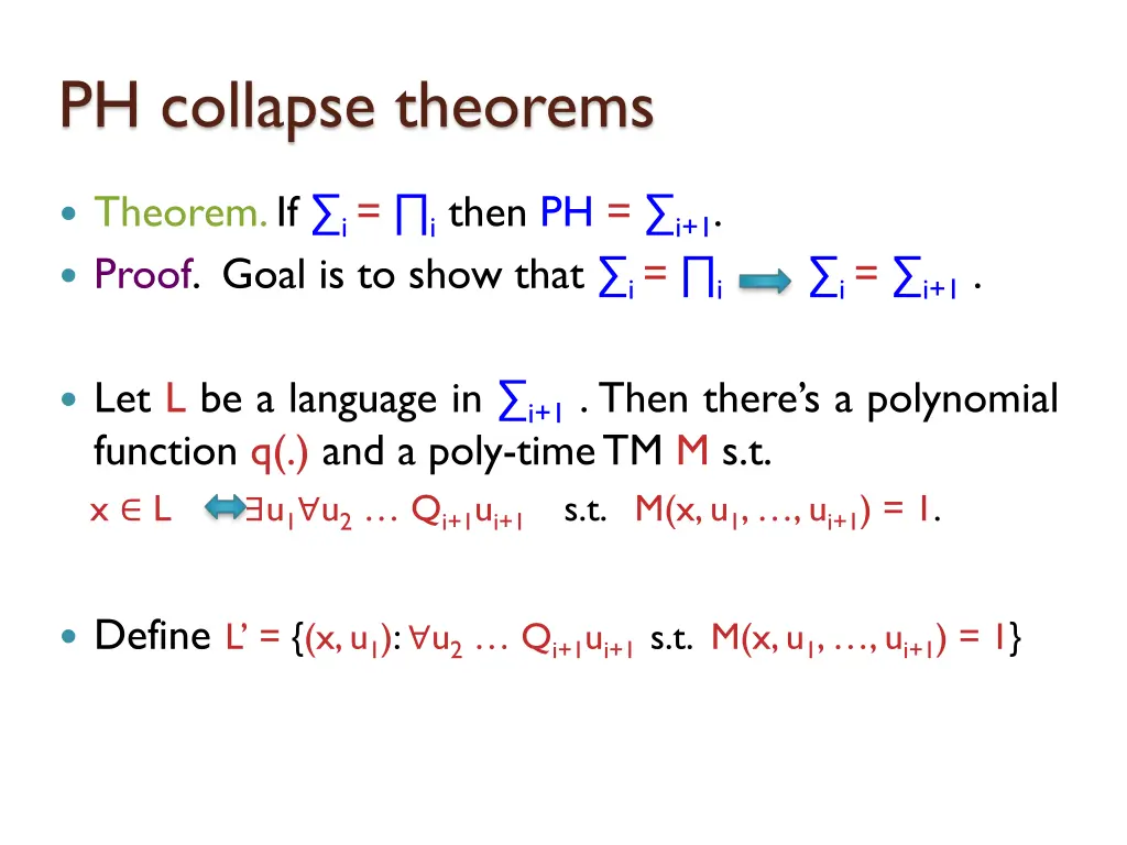 ph collapse theorems 18