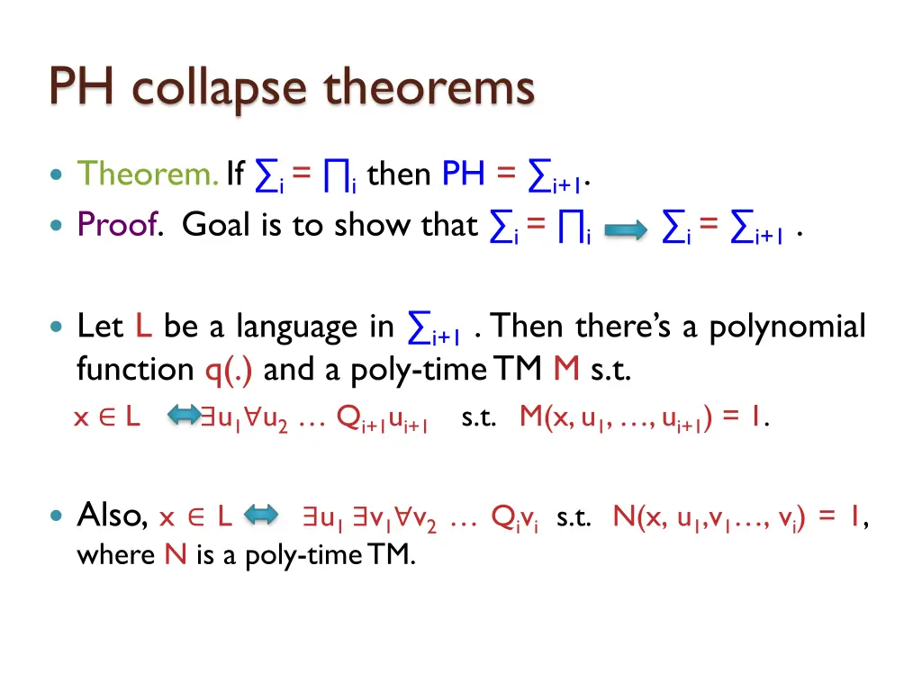 ph collapse theorems 21
