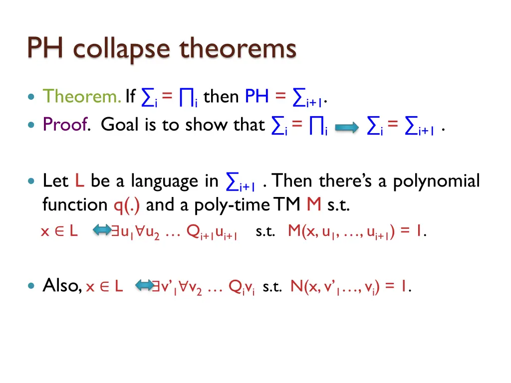 ph collapse theorems 23