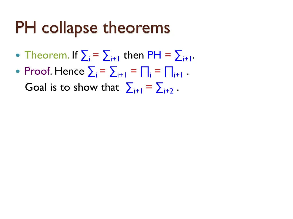 ph collapse theorems 6