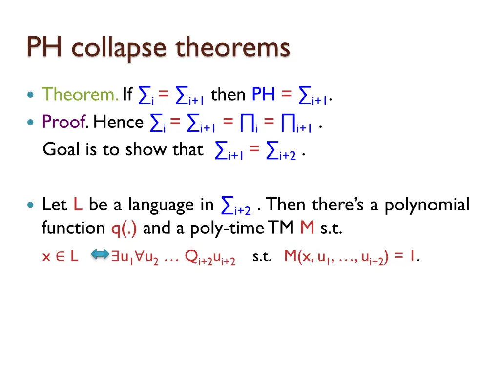 ph collapse theorems 7