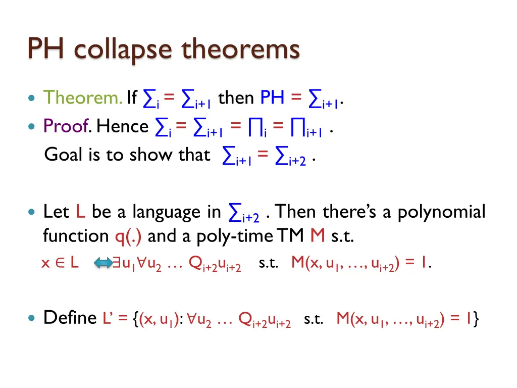 ph collapse theorems 8