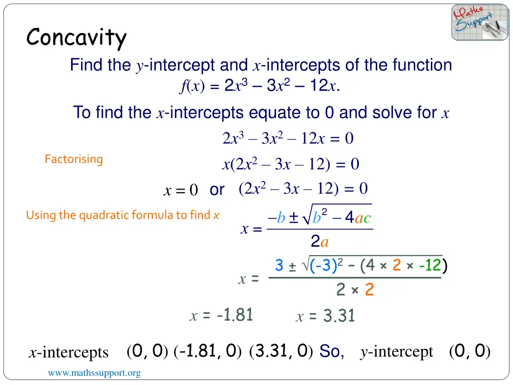 concavity 1