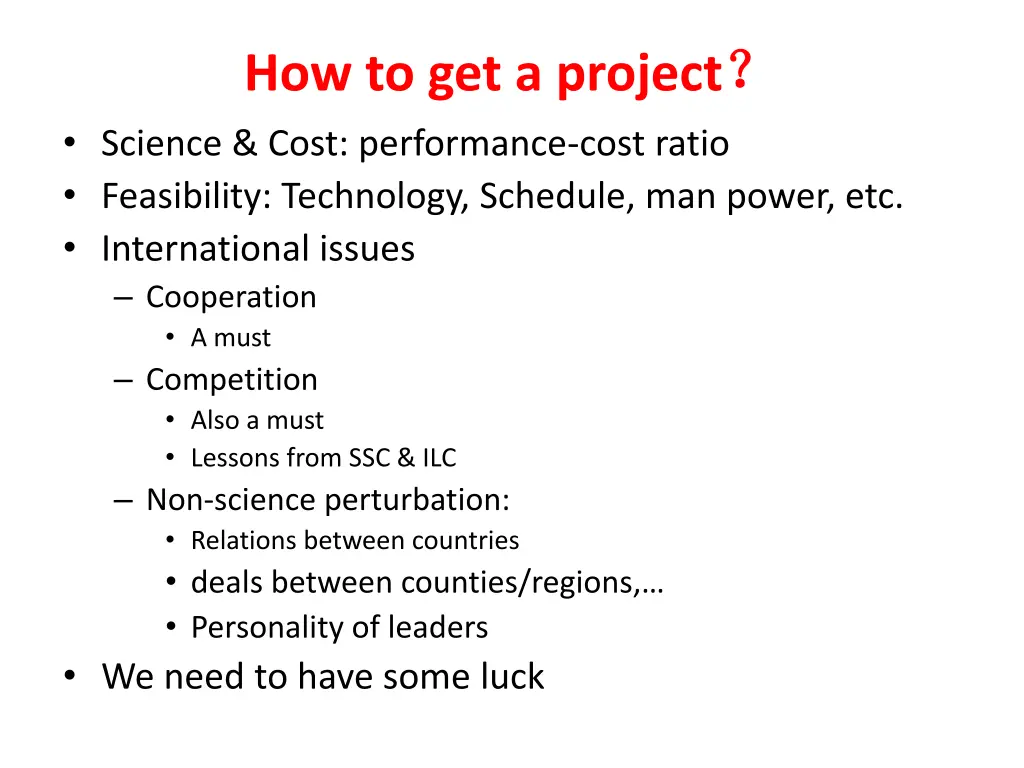 how to get a project science cost performance