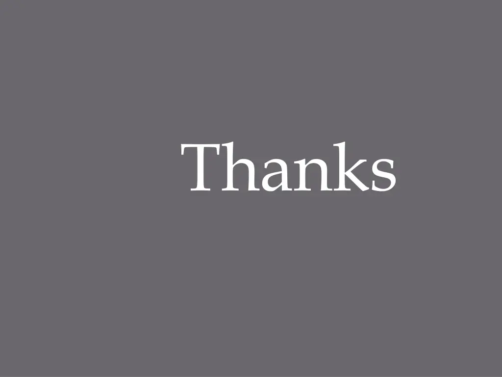 thanks