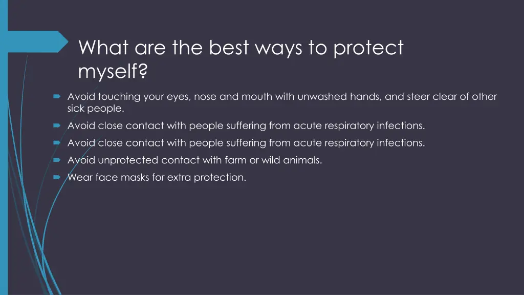 what are the best ways to protect myself