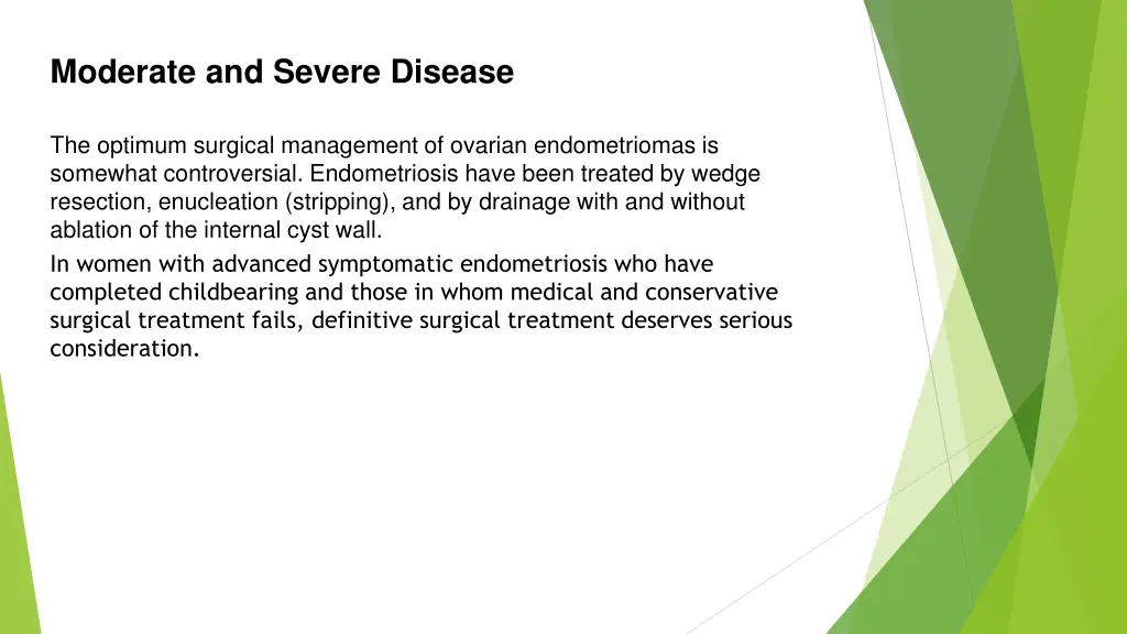moderate and severe disease