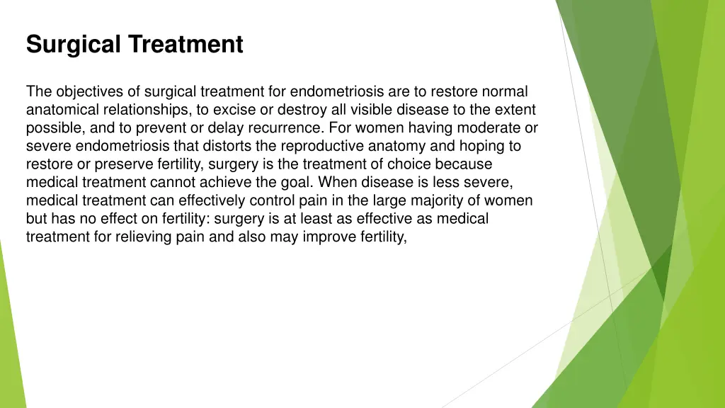 surgical treatment