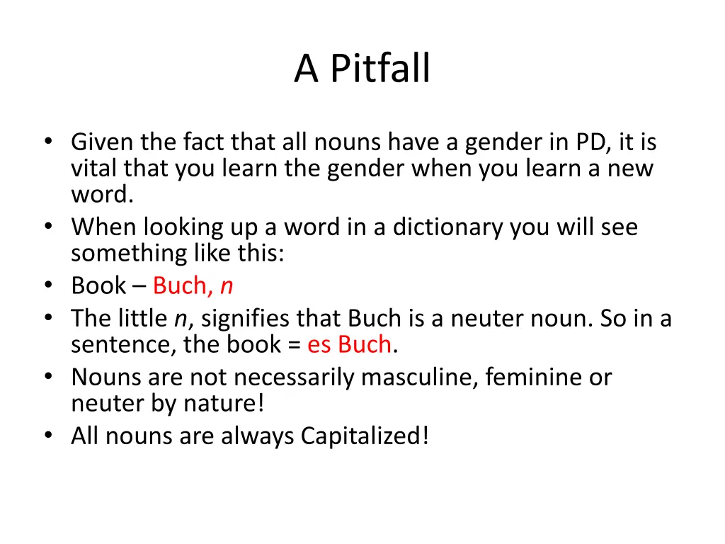 a pitfall