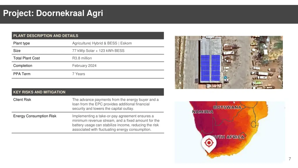 project doornekraal agri