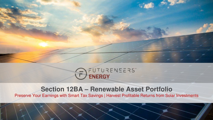 section 12ba renewable asset portfolio preserve